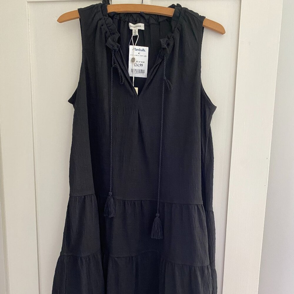 Max Studio Sleeveless Black Sundress, Size Small, NWT